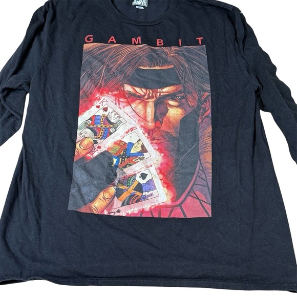 Gambit from XMen Long Sleeve T-Shirt L Hot Topic - Picture 2 of 3